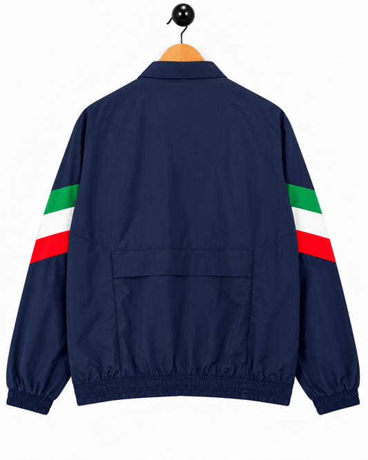 Windbreaker Jacket Italy Retro Blue