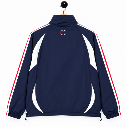 Windbreaker Jacket France Retro Blue