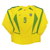 2002 Brasilien Langarm-Heimtrikot