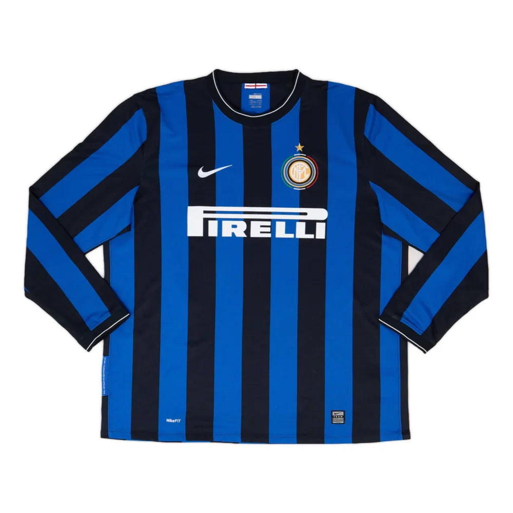 2009-10 Inter Mailand Heimtrikot Langarm