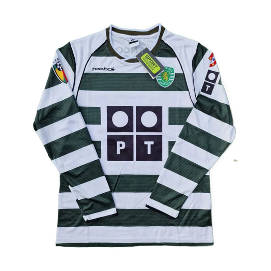 2002-03 Sporting CP Long Sleeve Home Shirt