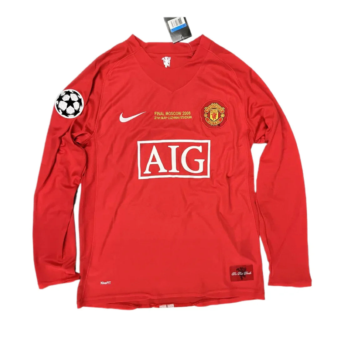 2007-08 Manchester United Heimtrikot Langarm