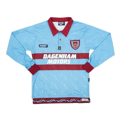 1995-97 West Ham United FC Long Sleeve Away Shirt ­