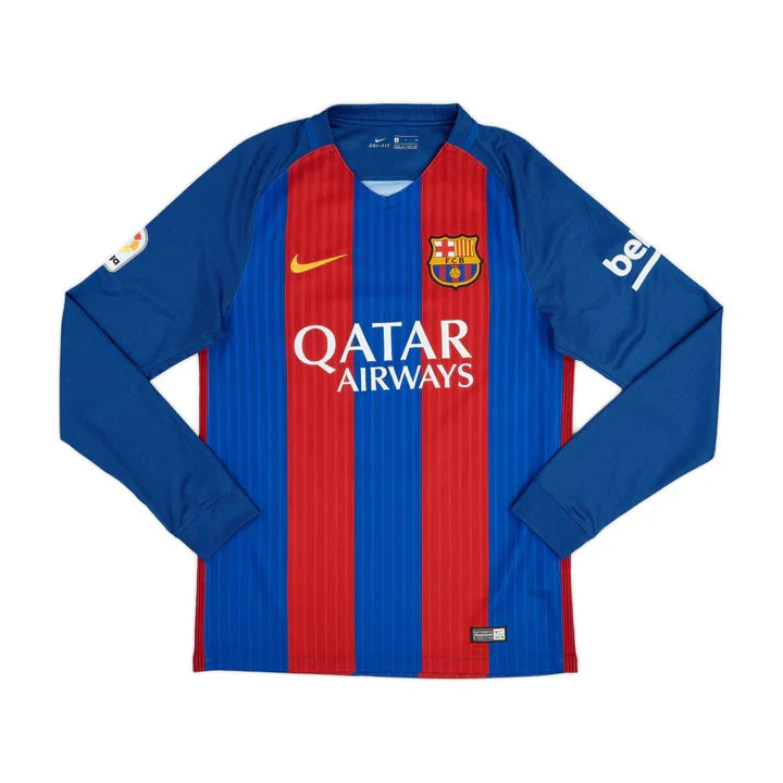 2016-17 FC Barcelona Heimtrikot Langarm