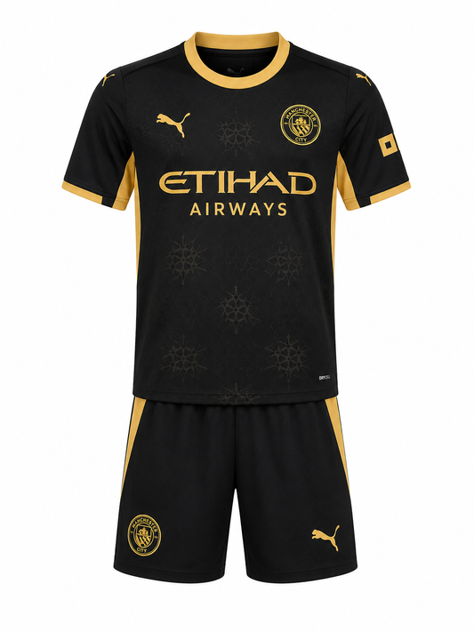 Kinder 2026-2027 Manchester City Auswärtstrikot