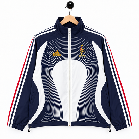 Windbreaker Jacket France Retro Blue
